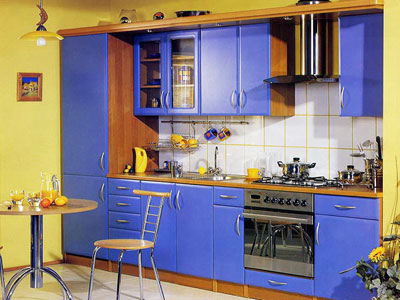 Кухни с крашеными фасадами МДФ